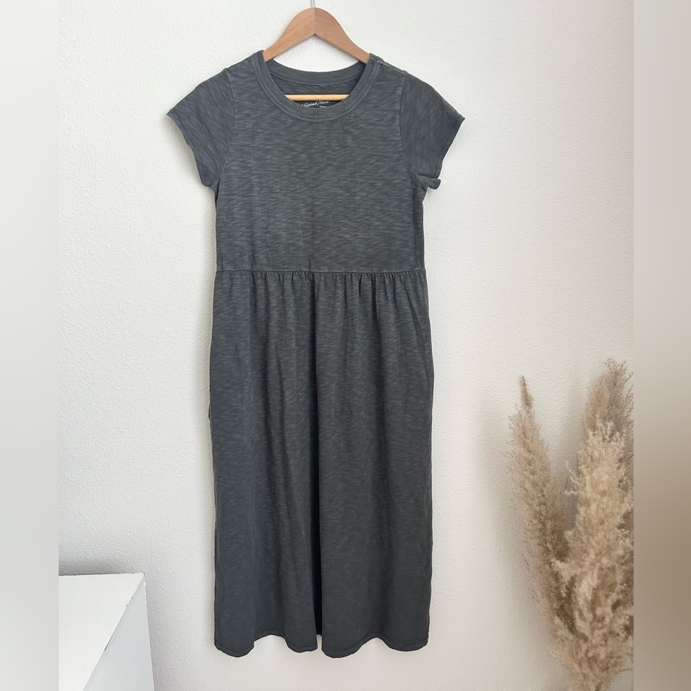 Universal Thread Grey Midi Babydoll Dress - XS